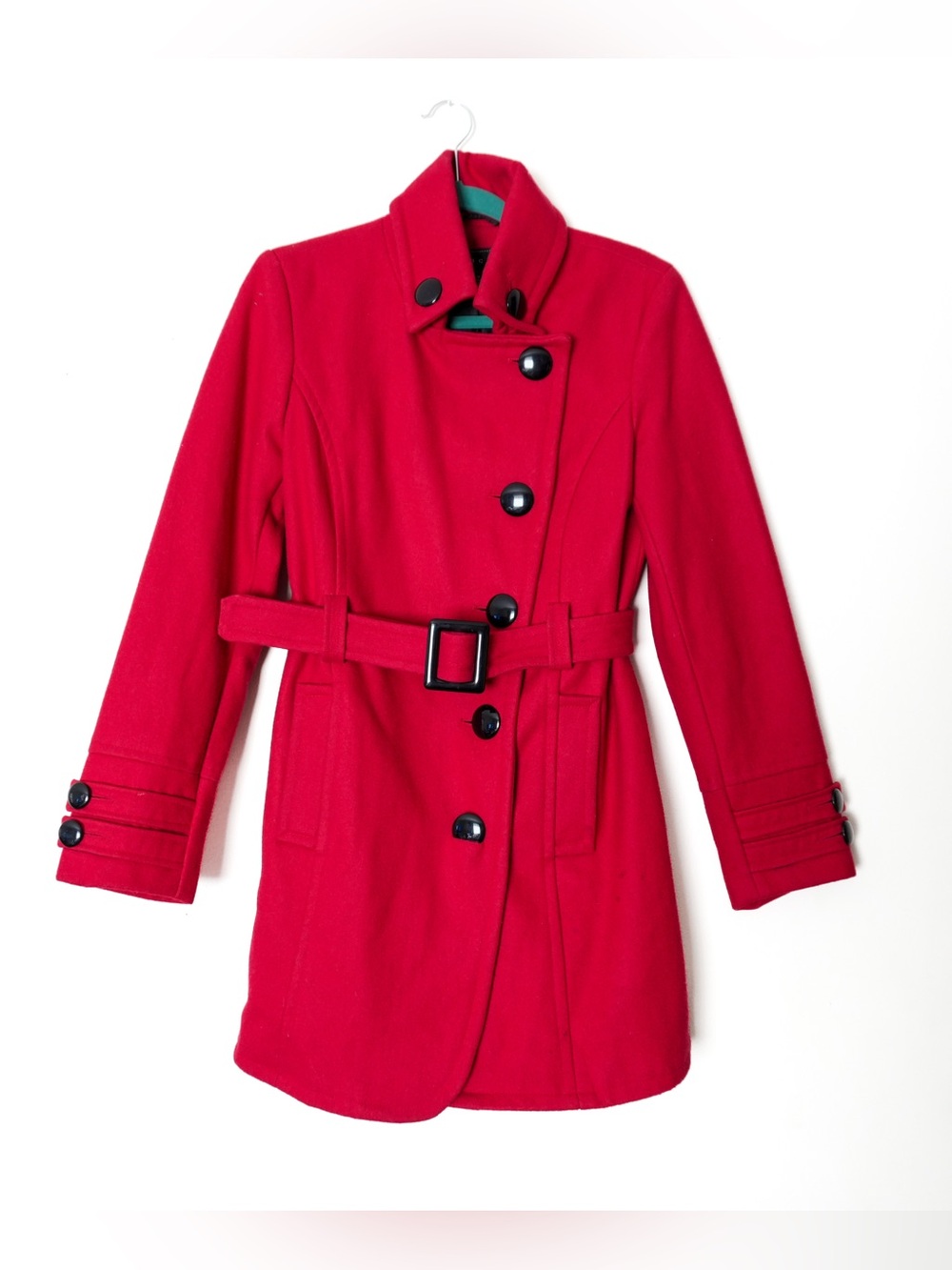 Giacca Red Wool Blend Trenchcoat